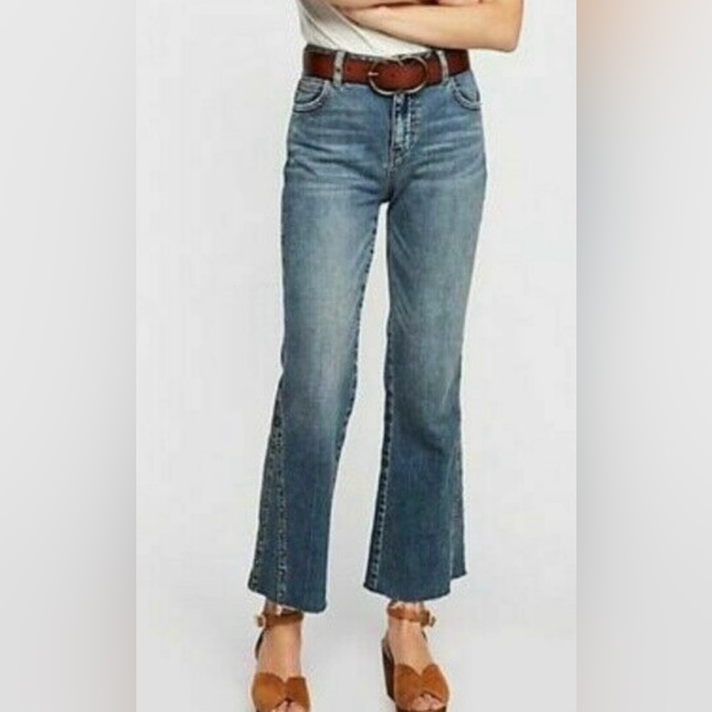 Free People Ankle Cropped Kick Jeans s 26